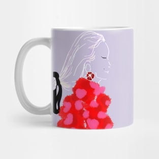 Lady in red Mug